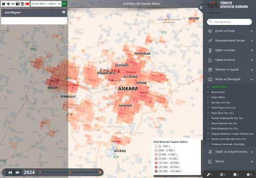 Coğrafi İstatistik Portalı - TÜİK