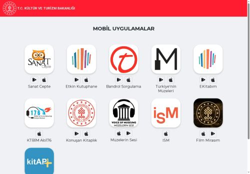 T.C. Kültür ve Turizm Bakanlığı - Mobil uygulamalar