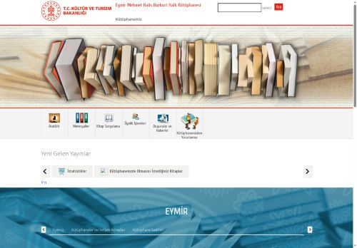 T.C. Kültür ve Turizm Bakanlığı - Eymir Mehmet Halis Bozkurt Halk Kütüphanesi