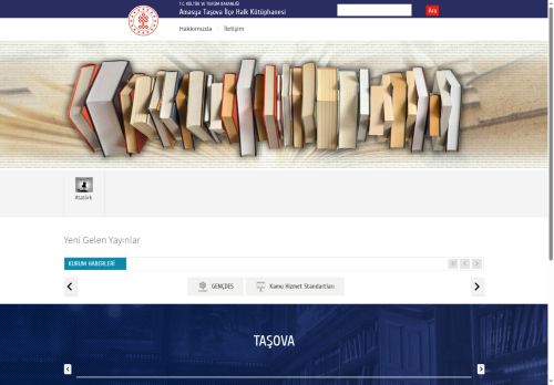 T.C. Kültür ve Turizm Bakanlığı - Amasya Taşova İlçe Halk Kütüphanesi