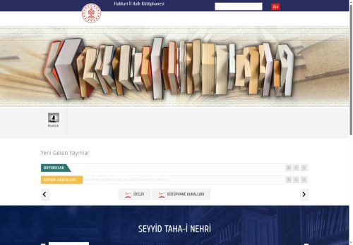 T.C. Kültür ve Turizm Bakanlığı - Hakkari İl Halk Kütüphanesi