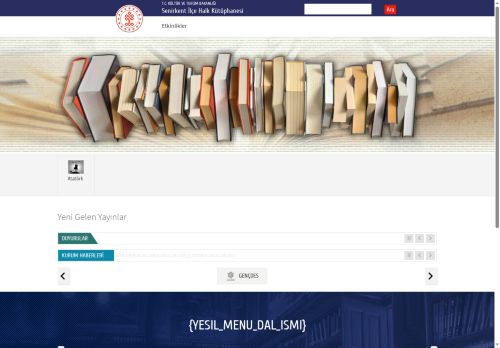 T.C. Kültür ve Turizm Bakanlığı - Senirkent İlçe Halk Kütüphanesi