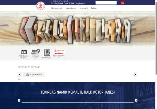 T.C. Kültür ve Turizm Bakanlığı - Tekirdağ Namık Kemal İl Halk Kütüphanesi