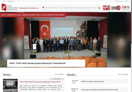 XXIV. Türkiye Ulusal Jeodezi Komisyonu (TUJK) Sempozyumu 2025 | Haber | XXIV. TUJK 2025 Sempozyumu Görkemli Bir Açılışla Başladı