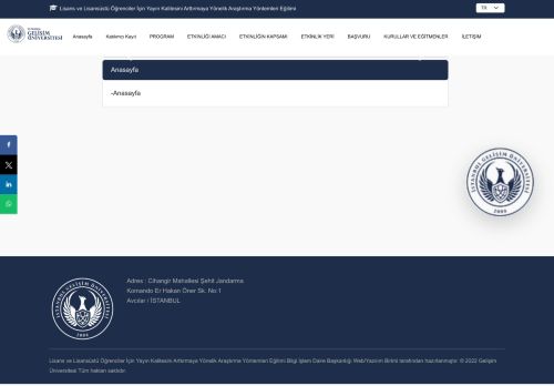 Anasayfa - İGÜ - Lisans ve Lisansüstü Öğrenciler İçin Yayın Kalitesini Arttırmaya Yönelik Araştırma Yöntemleri Eğitimi