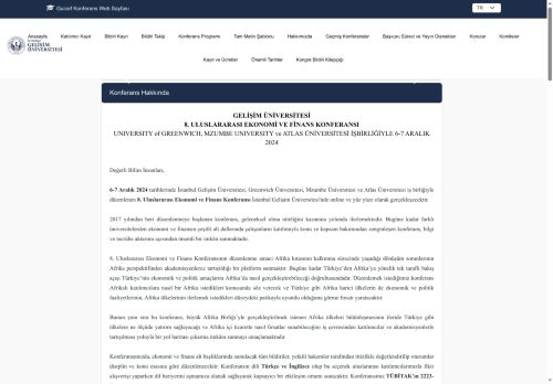 Konferans Hakkında - İGÜ - Guicef Konferans Web Sayfası