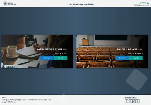 Index - Gelişim Üniversitesi