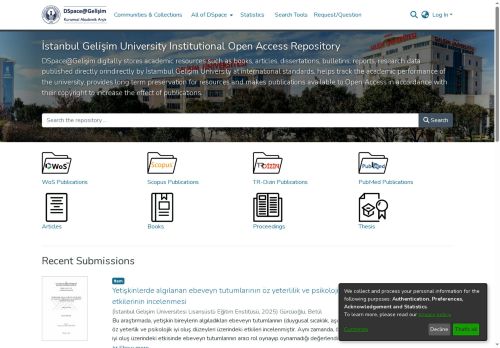 DSpace Arşivi :: Ana Sayfa