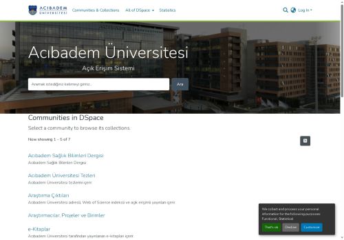 DSpace Repository :: DSpace Açısal :: Anasayfa