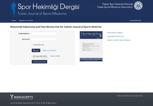 Turkish Journal of Sports Medicine Online Manuscript Submission