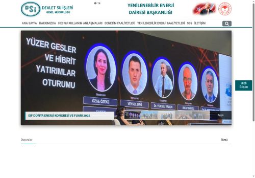 Devlet Su İşleri Genel Müdürlüğü Yenilenebilir Enerji Dairesi Başkanlığı