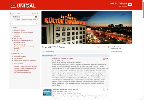 UniCal | T.C. İstanbul Kültür Üniversitesi