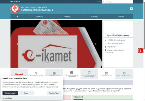 Suleyman Demirel University - Academic Calendar - Department of Student Affairs