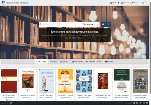 Tarsus Üniversitesi Kütüphanesi 21.7
