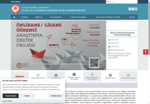 Süleyman Demirel Üniversitesi - Ulusal ve Uluslararası Araştırma Proje Koordinatörlüğü