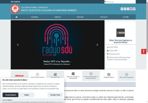 Süleyman Demirel Üniversitesi - Foto Galeri : Radyo Galeri / Resim : 1 - Radyo Televizyon Uygulama ve Araştırma Merkezi