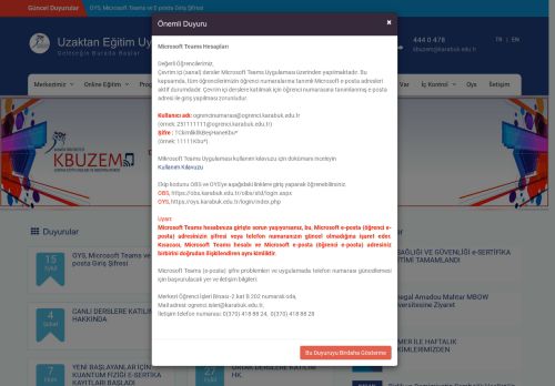 Uzaktan Eğitim Uygulama ve Araştırma Merkezi