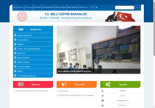 Davutkadı Eşref Evcil İlkokulu - BURSA / YILDIRIM