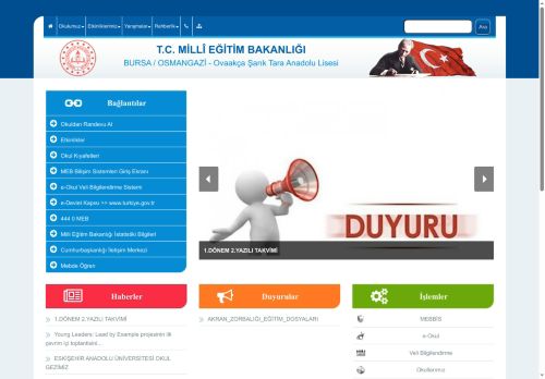 Ovaakça Şarık Tara Anadolu Lisesi - BURSA / OSMANGAZİ