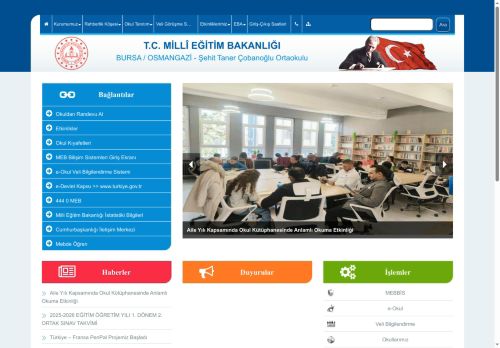 Şehit Taner Çobanoğlu Ortaokulu - BURSA / OSMANGAZİ