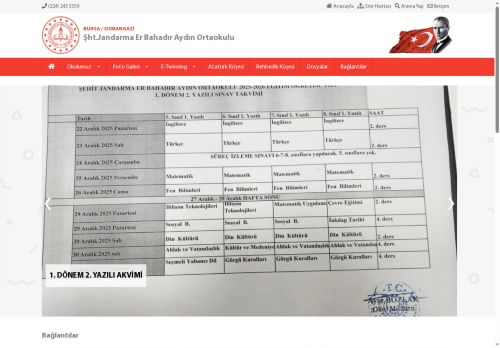 Şht.Jandarma Er Bahadır Aydın Ortaokulu - BURSA / OSMANGAZİ