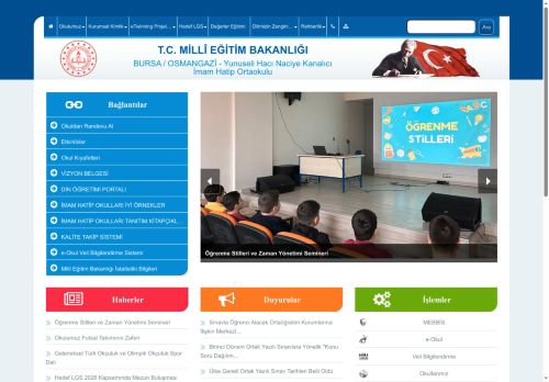 Yunuseli Hacı Naciye Kanalıcı İmam Hatip Ortaokulu - BURSA / OSMANGAZİ