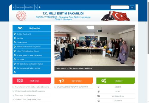 Yenişehir Özel Eğitim Uygulama Okulu II. Kademe - BURSA / YENİSEHİR