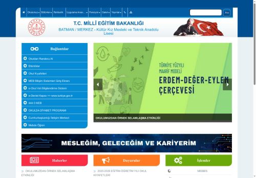 Kültür Kız Mesleki ve Teknik Anadolu Lisesi - BATMAN / MERKEZ