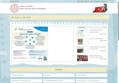 Şehit Gürcan Yavuz Ortaokulu - BAYBURT / DEMİRÖZÜ