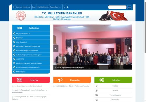 Şehit Kaymakam Muhammed Fatih Safitürk Ortaokulu - BİLECİK / MERKEZ