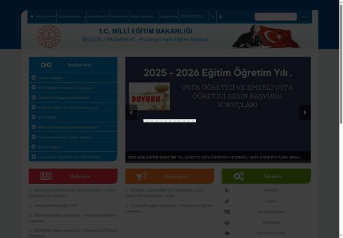 Pazaryeri Halk Eğitimi Merkezi - BİLECİK / PAZARYERİ