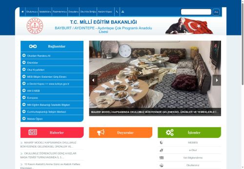 Aydıntepe Çok Programlı Anadolu Lisesi - BAYBURT / AYDINTEPE