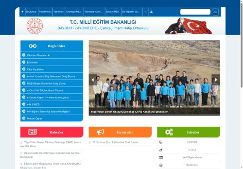 Çatıksu İmam Hatip Ortaokulu - BAYBURT / AYDINTEPE