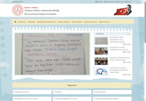 Türkiye Odalar ve Borsalar Birliği Örence İmam Hatip Ortaokulu - BAYBURT / MERKEZ