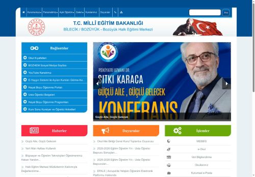 Bozüyük Halk Eğitimi Merkezi - BİLECİK / BOZÜYÜK