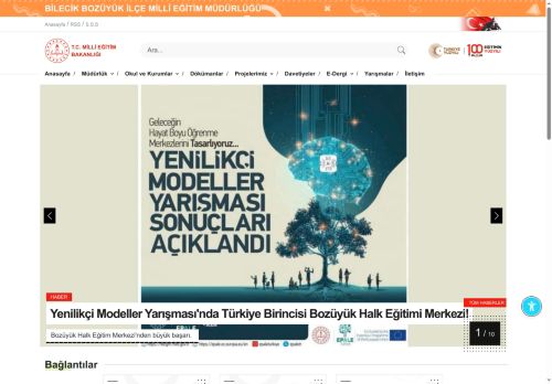 BOZÜYÜK İLÇE MİLLÎ EĞİTİM MÜDÜRLÜĞÜ - MEB BİLECİK