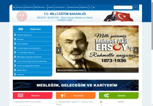 Zehra Ulusay Mesleki ve Teknik Anadolu Lisesi - BİLECİK / BOZÜYÜK