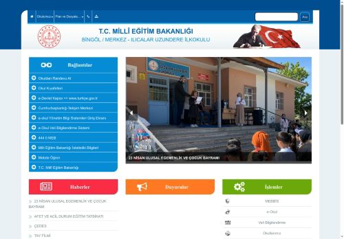 ILICALAR UZUNDERE İLKOKULU - BİNGÖL / MERKEZ