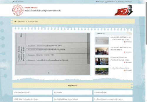 Borsa İstanbul Ekinyolu Ortaokulu - BİNGÖL / MERKEZ