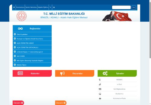 Adaklı Halk Eğitimi Merkezi - BİNGÖL / ADAKLI