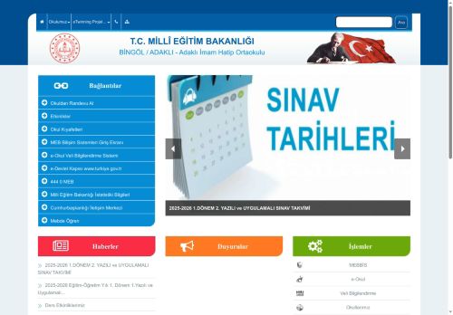 Adaklı İmam Hatip Ortaokulu - BİNGÖL / ADAKLI