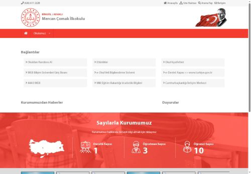 Mercan Çomak İlkokulu - BİNGÖL / ADAKLI