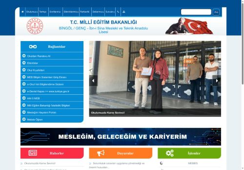 İbn-i Sina Mesleki ve Teknik Anadolu Lisesi - BİNGÖL / GENÇ