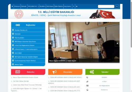 Şehit Mehmet Koçdağı Anadolu Lisesi - BİNGÖL / GENÇ