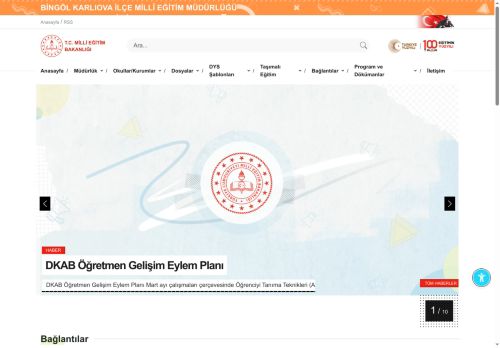 KARLIOVA İLÇE MİLLÎ EĞİTİM MÜDÜRLÜĞÜ - MEB BİNGÖL