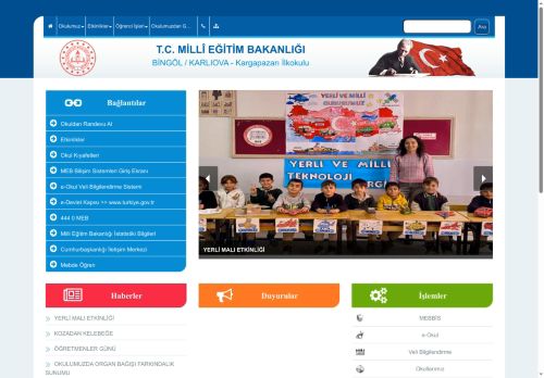 Kargapazarı İlkokulu - BİNGÖL / KARLIOVA