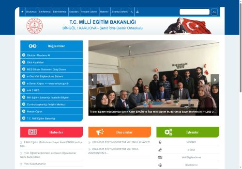 Şehit İdris Demir Ortaokulu - BİNGÖL / KARLIOVA