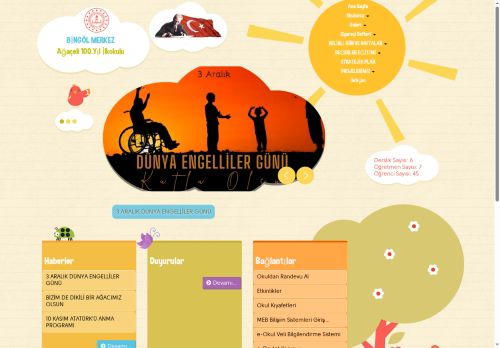 Ağaçeli 100.Yıl İlkokulu - BİNGÖL / MERKEZ