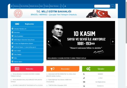 Çavuşlar Yeni Yerleşim Ortaokulu - BİNGÖL / MERKEZ