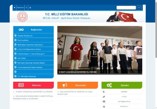 Şehit Eren Öztürk Ortaokulu - BİTLİS / AHLAT